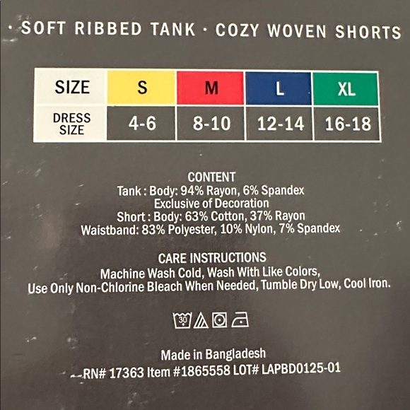 DKNY Women’s Soft Pink Tank and Striped Shorts Set - Picture 11 of 15